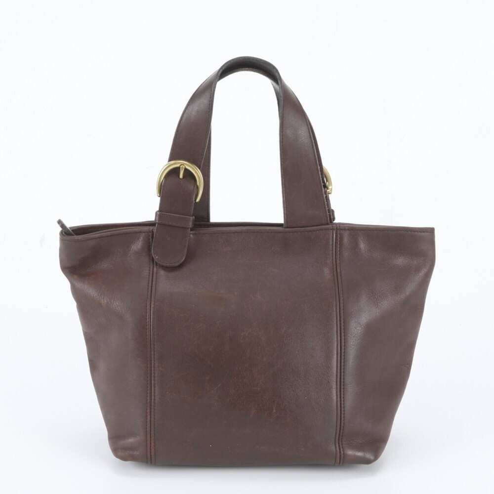 Coach Old 4133 Leather Handbag Tote Bag Brown Brand Women's
